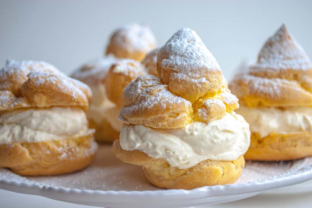 Sweet Lobster Tails with Cream in a White Serving Plate. Italian Pastry  Stock Photo - Image of delicious, culture: 237825984