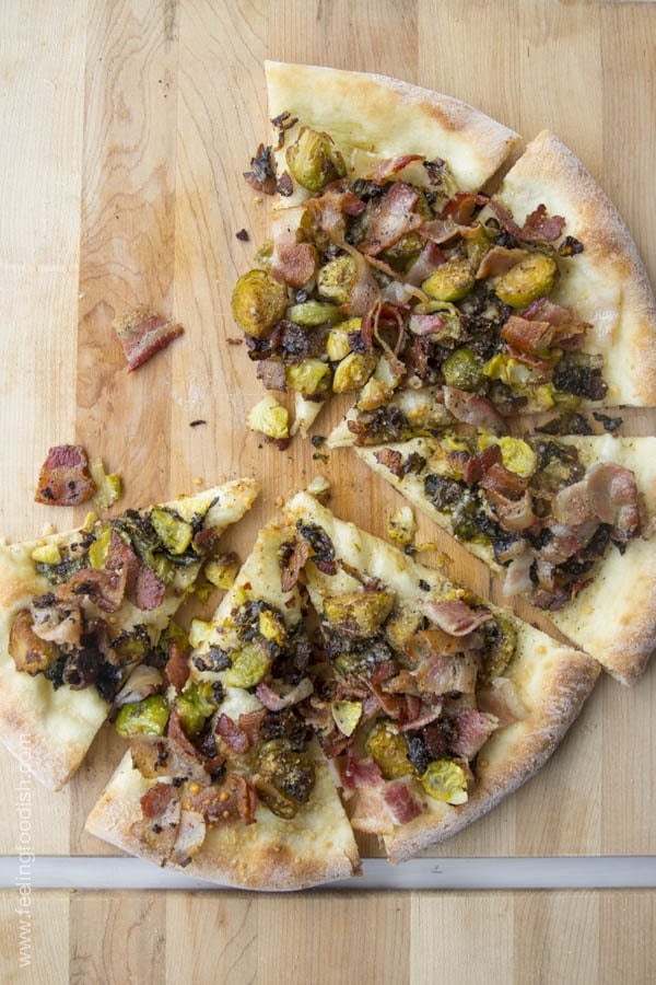 brussel sprout lovers pizza - Feeling Foodish