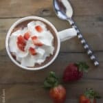 Chocolate covered strawberry hot chocolate