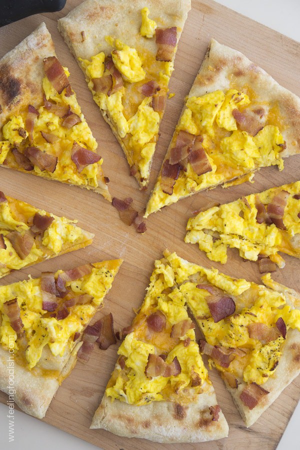 Bacon and Leek Brunch Pizza