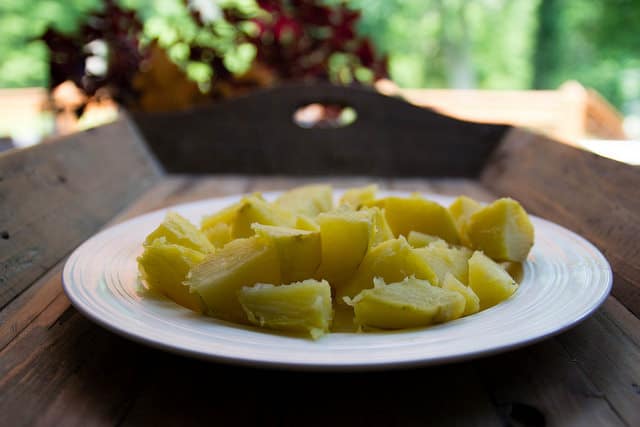 potatoes for swish chard