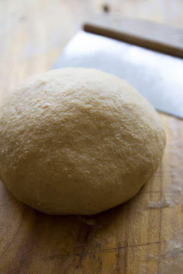 hamburger bun dough done