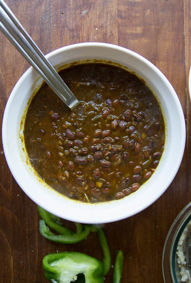 Pressure Cooker Black Bean Soup - Food with Feeling