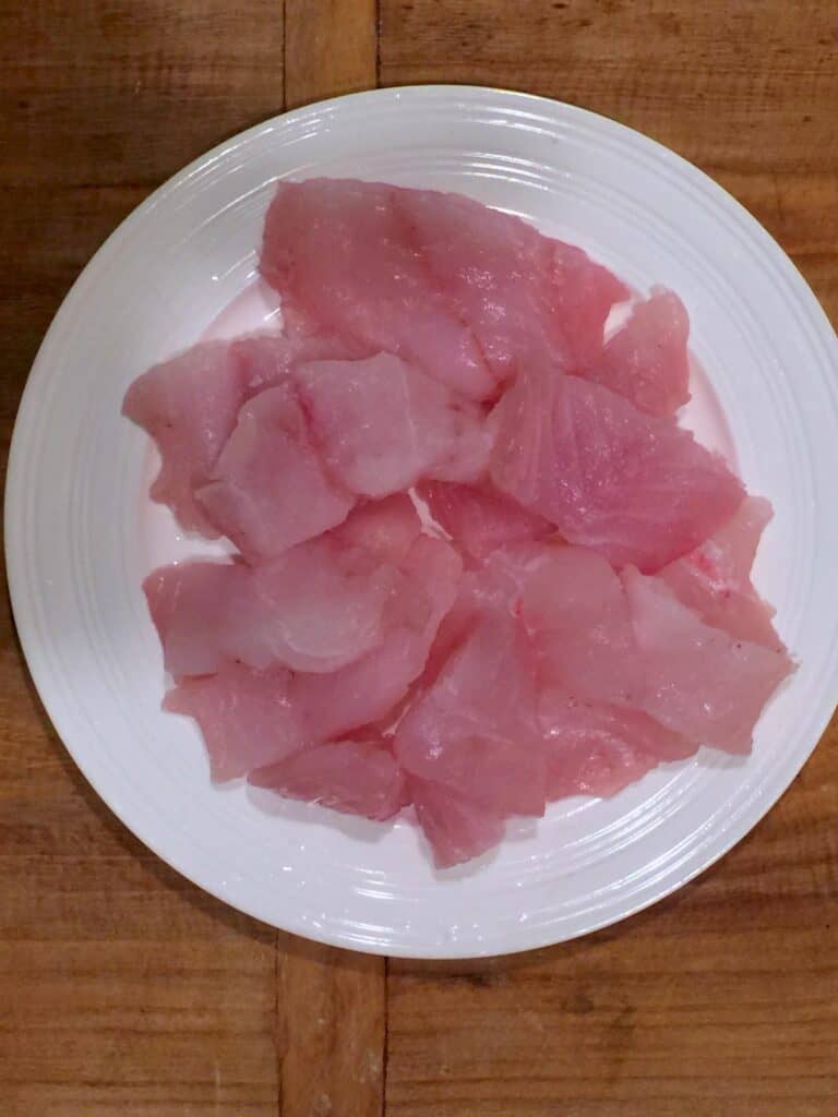 raw fish for fish fry