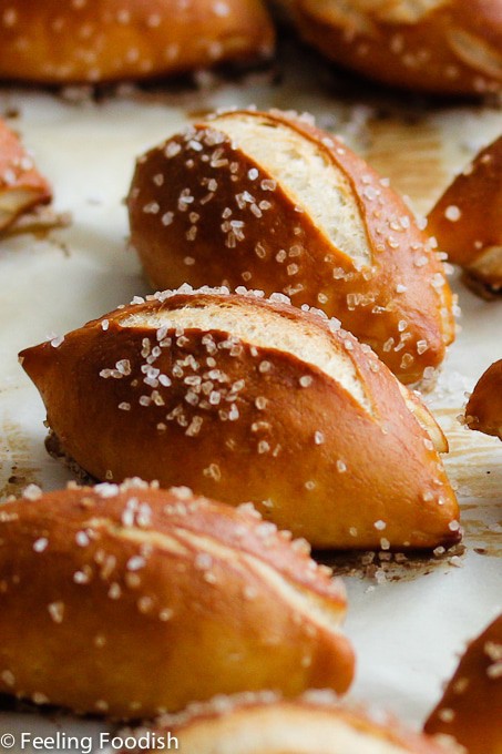 Soft mini pretzel buns from Rose Levy Barenbaum's Baking Bible