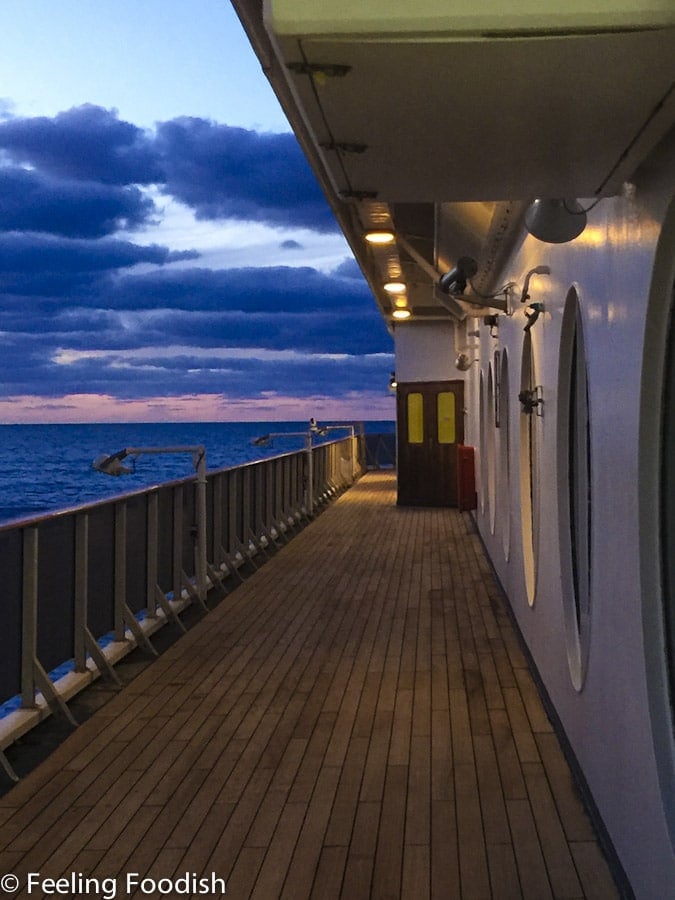 Carnival Pride Open Deck at night