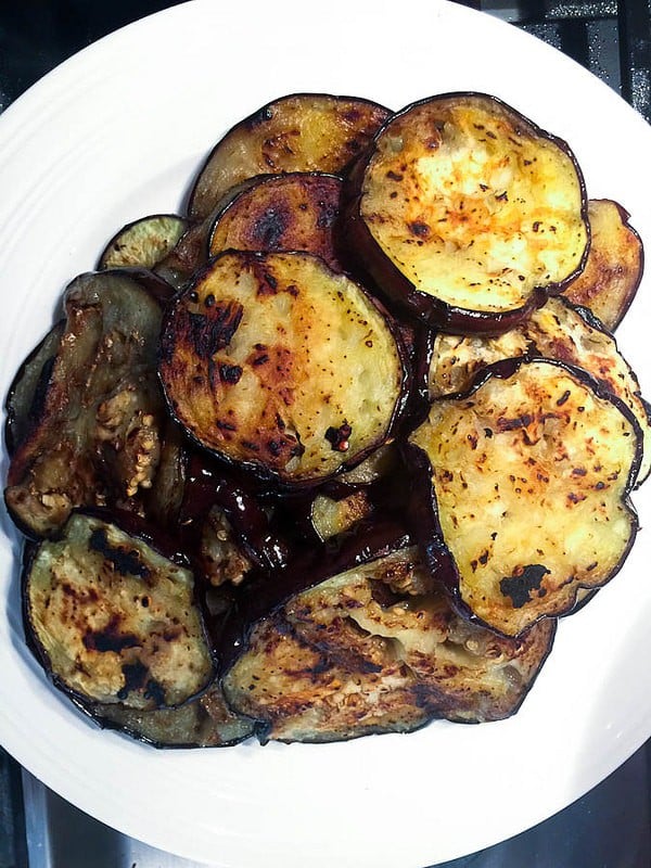 This twice cooked Israeli eggplant might be the best eggplant I ever had! It is a bit time consuming to cook, so save this for a lazy weekend day and open a bottle of wine while you good. It. is. amazing!!! 