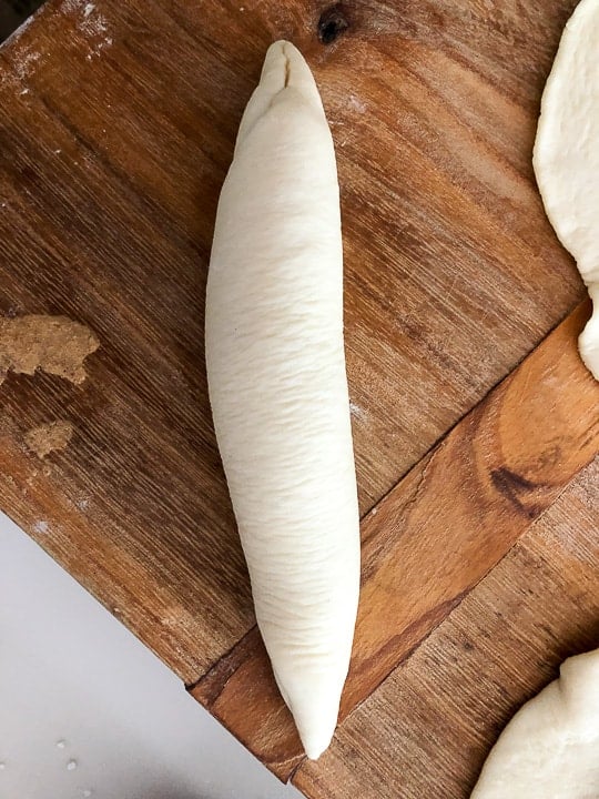 shaped sandwich rolls uncooked