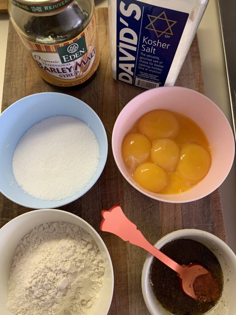 panettone ingredients for second dough