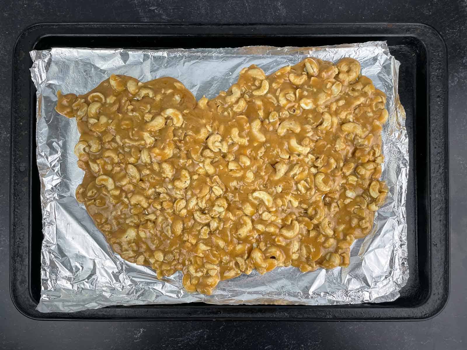 Buttery Cashew Brittle - Feeling Foodish