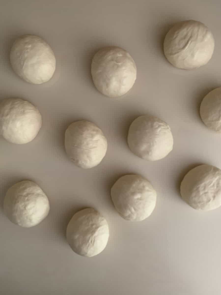 bialys dough balls