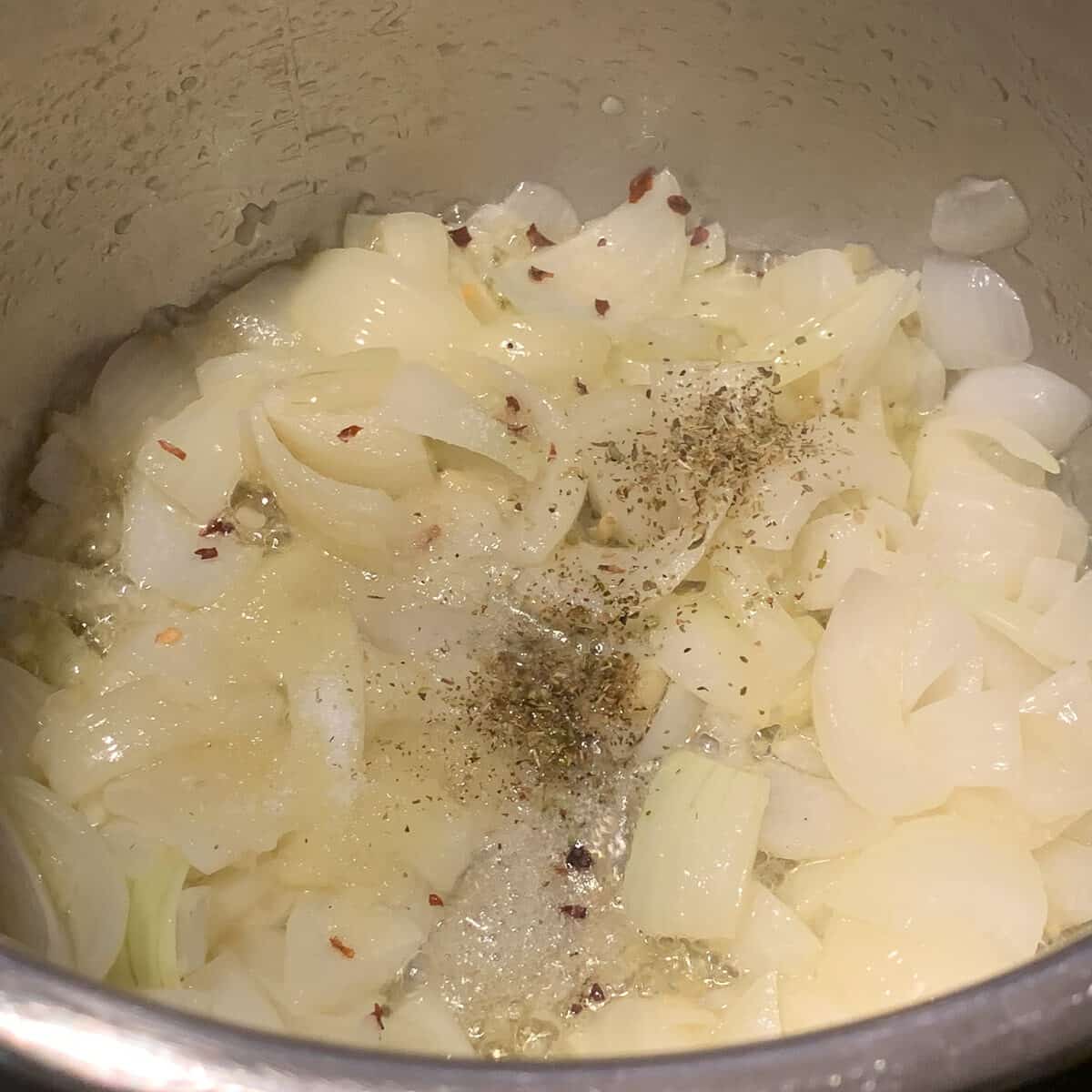cooked onions with spices