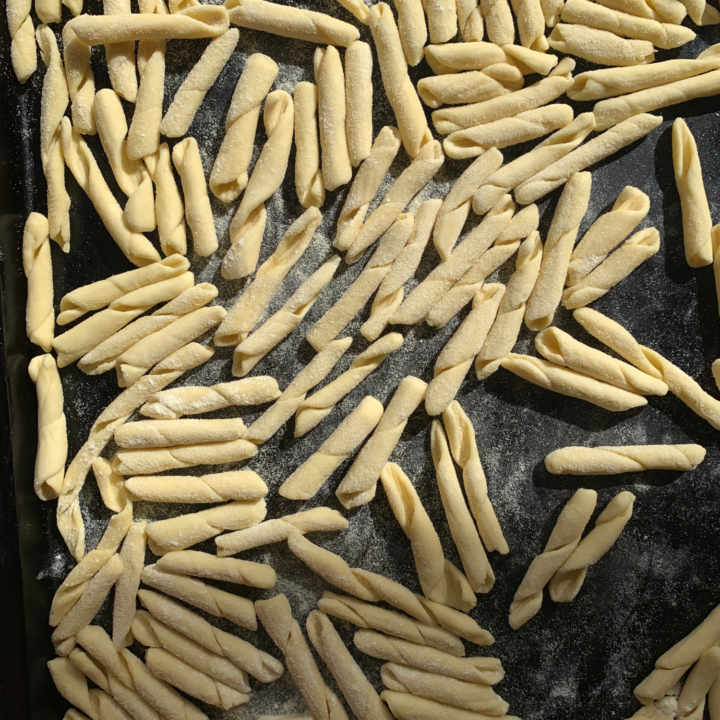 Homemade Fusilli with Semolina Pasta Dough Feeling Foodish