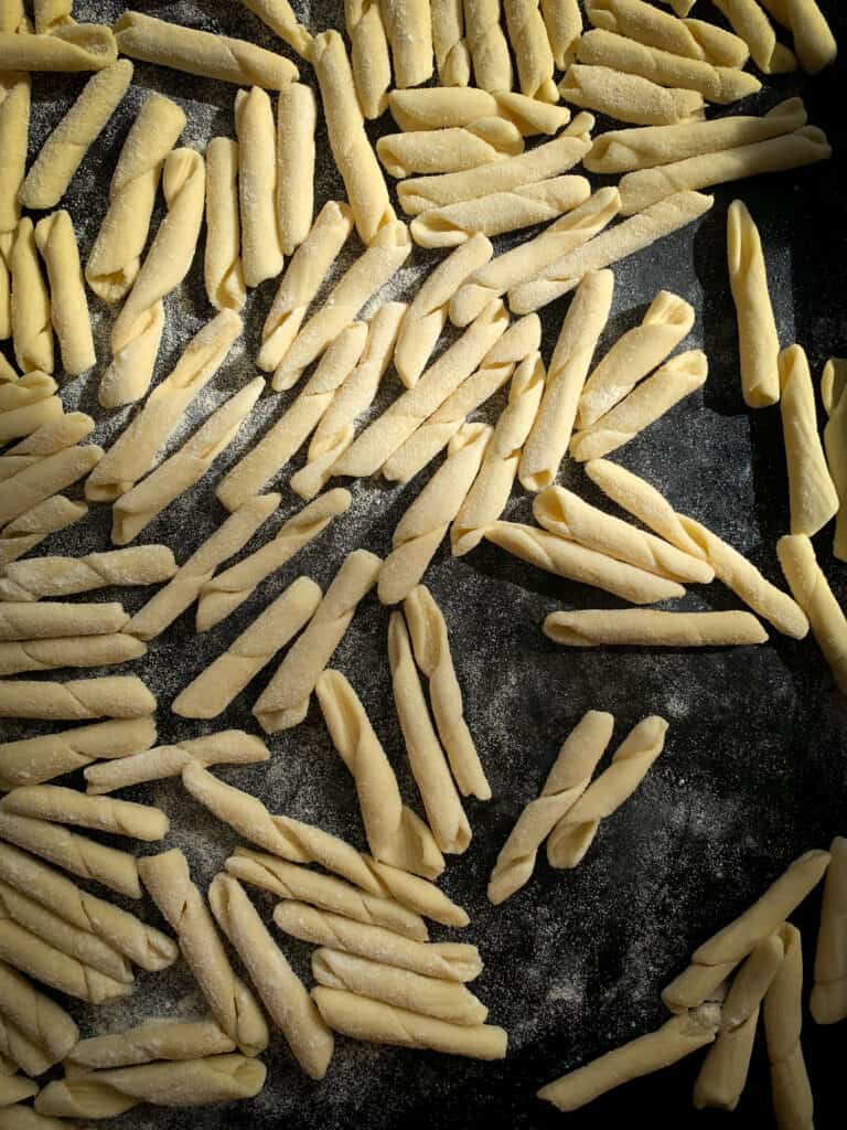 Homemade Fusilli with Semolina Pasta Dough Feeling Foodish