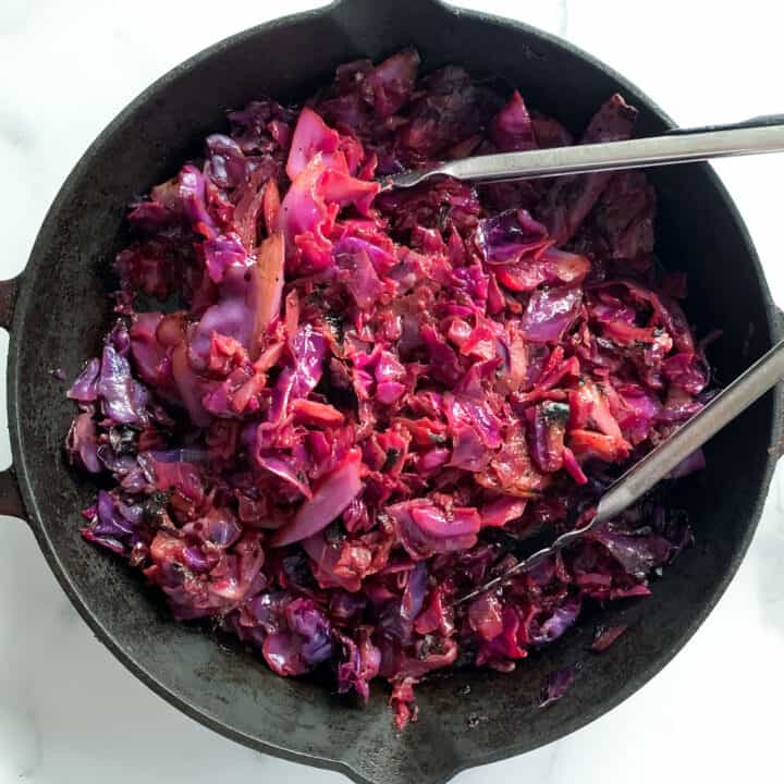 Simple PanRoasted Red Cabbage Feeling Foodish