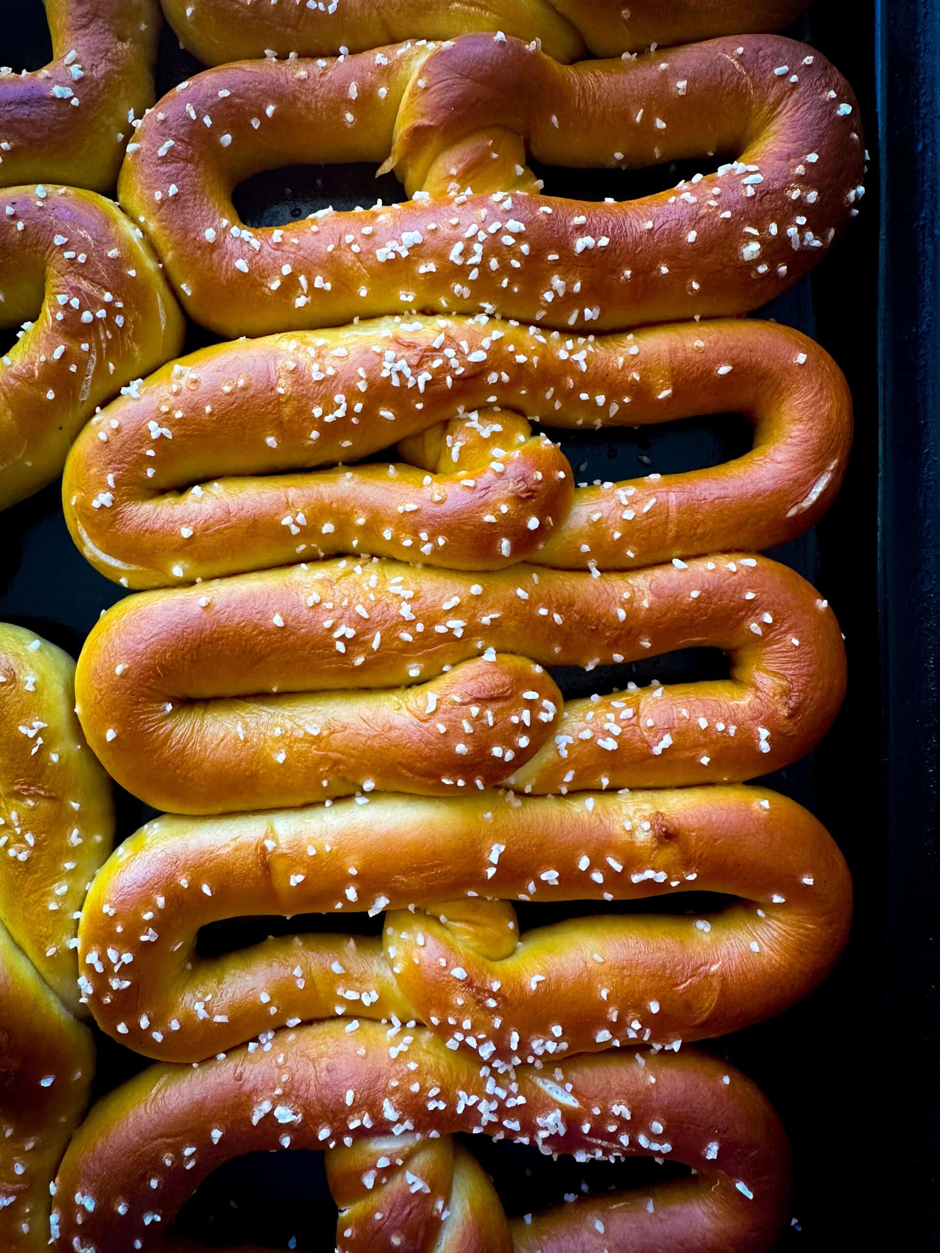 fresh baked Philadelphia pretzels 