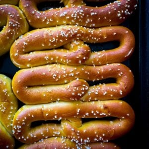 fresh baked Philadelphia pretzels