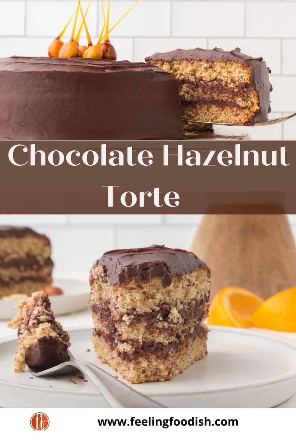 Chocolate Hazelnut Torte - Feeling Foodish