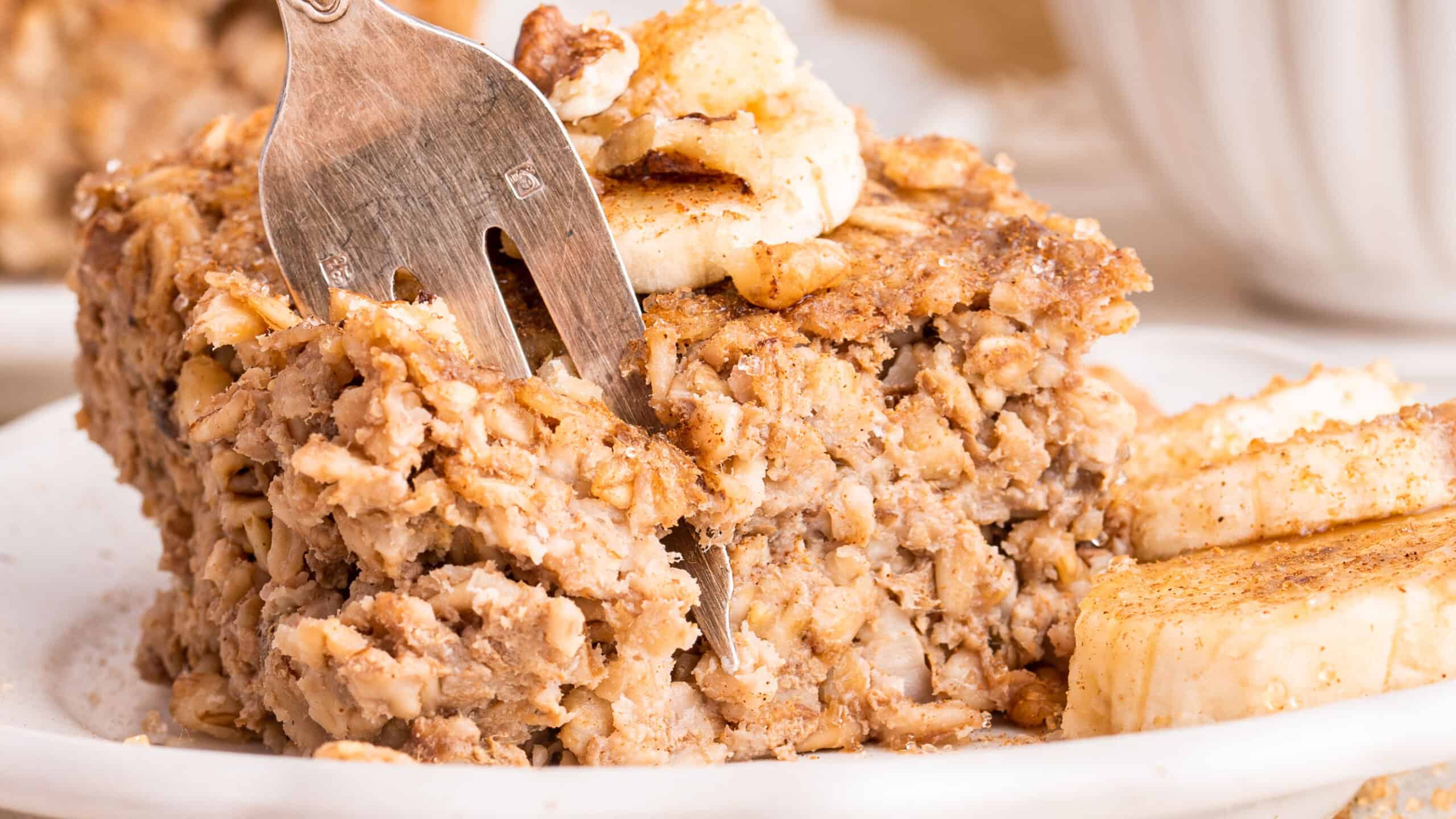 Baked Oatmeal (No Sugar) Feeling Foodish