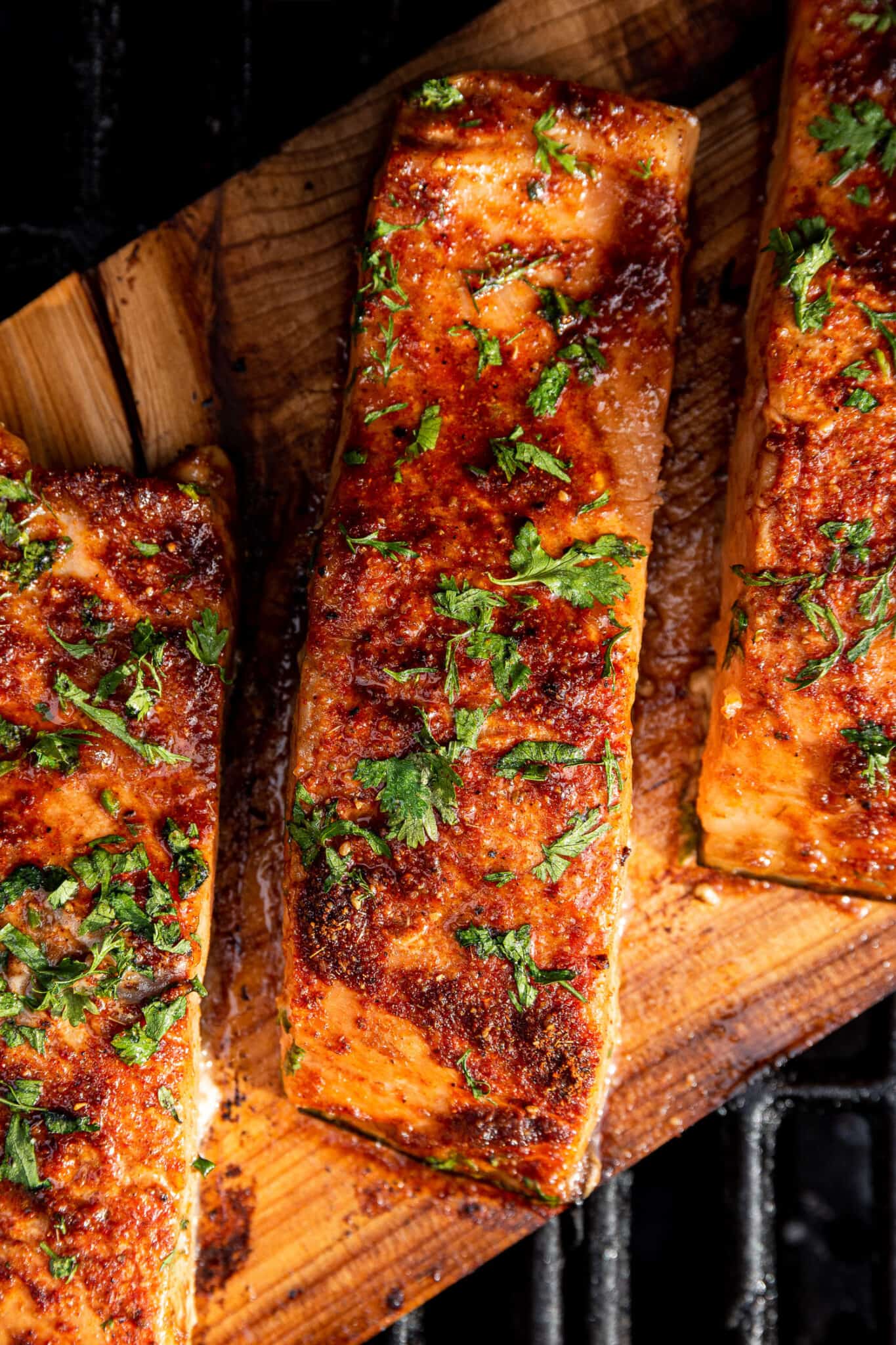 Cedar-Planked Salmon with Citrus Glaze - Feeling Foodish