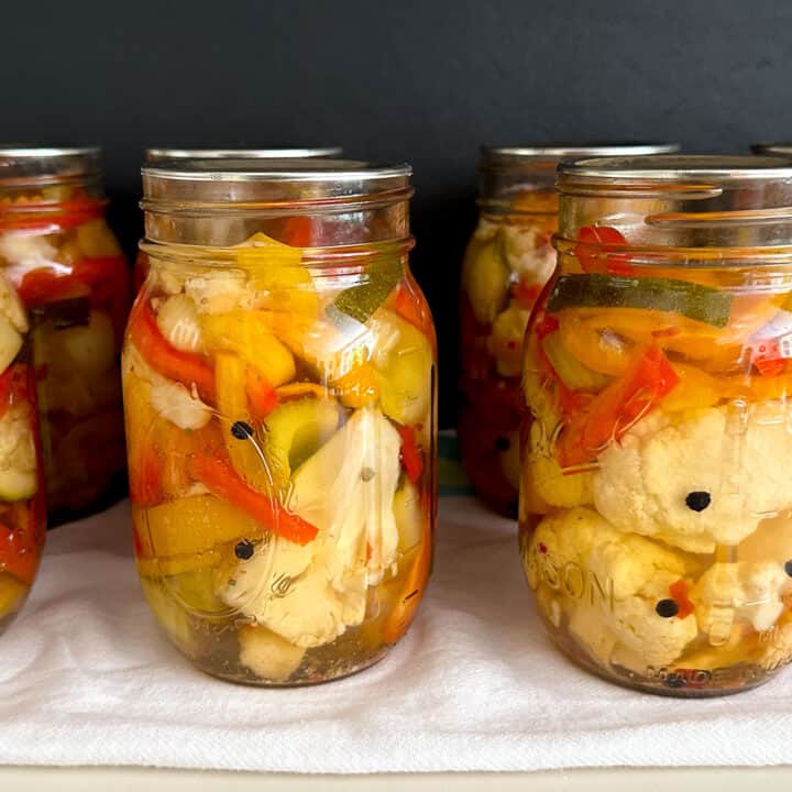 Ball Canning's Giardiniera - Feeling Foodish