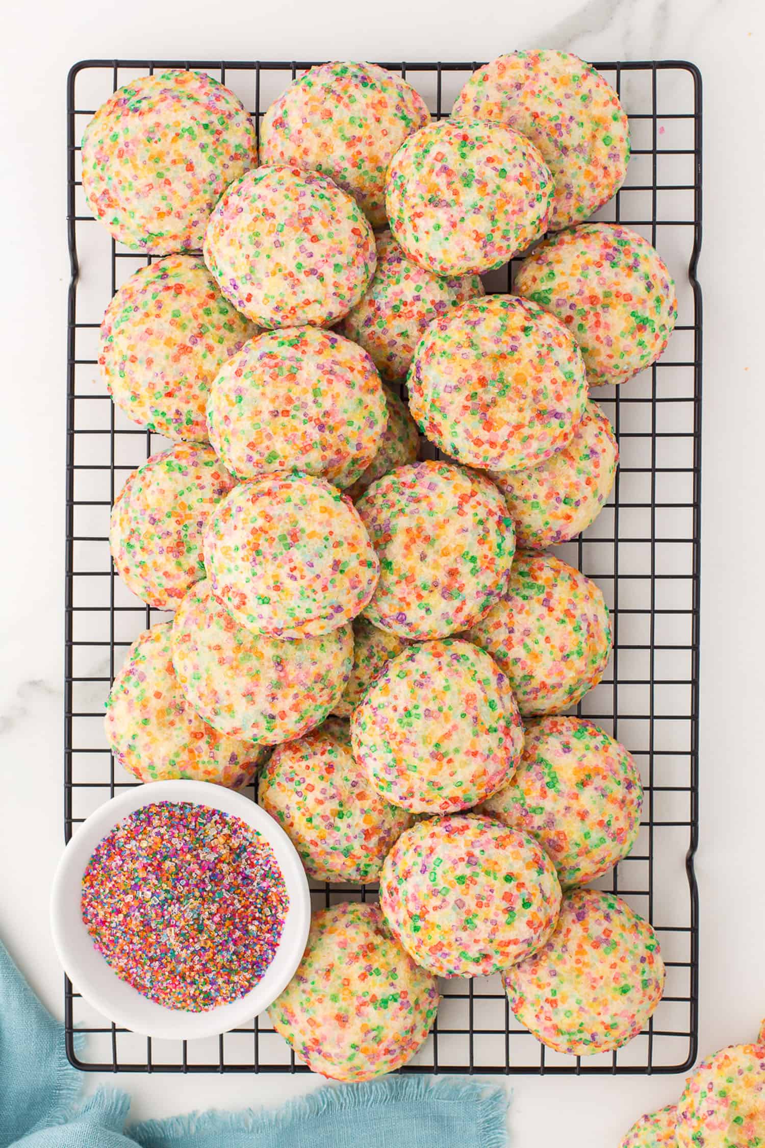 tray of just baked cookies