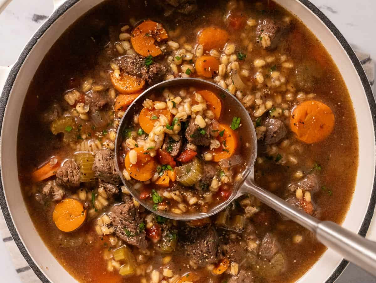 Beef barley stew