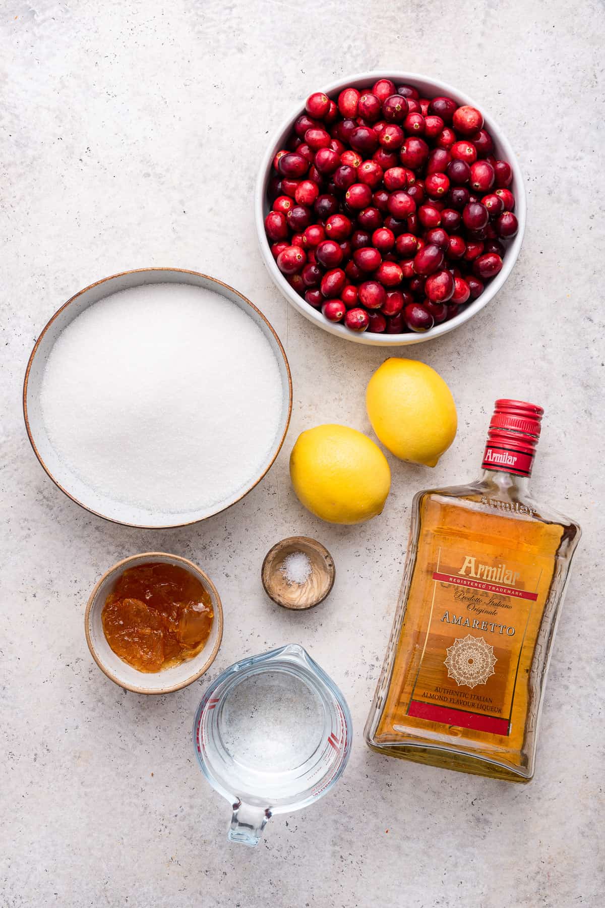 Ingredients for the best ever cranberry sauce
