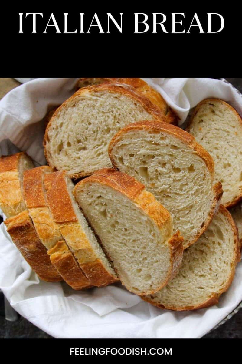 Basket of Italian bread