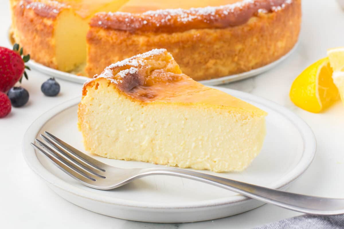 Ricotta Cheesecake - Feeling Foodish