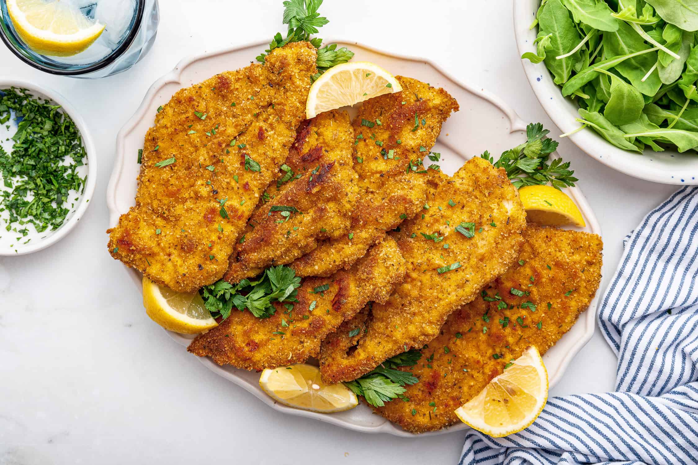 Oven Fried Chicken Cutlets - Feeling Foodish