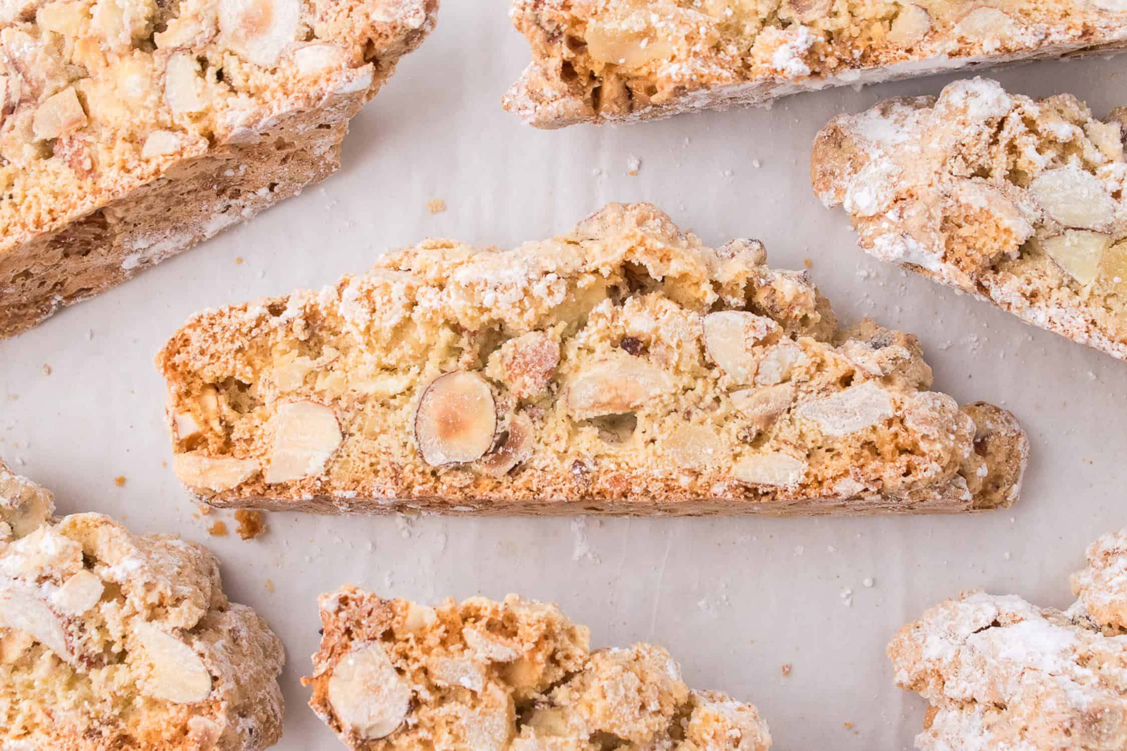 Close up of Italian biscotti. 